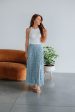 Julia Maxi Skirt - Sky Blue on Sale