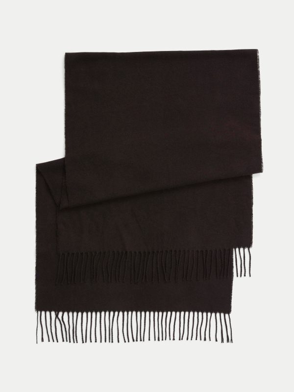 The Solid Scarf in Dark Chocolate For Discount