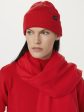 The Merino Wool Beanie in Bright Red Cheap