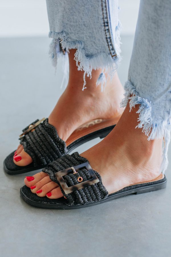 Brand New Attitude Sandals - Black Fashion