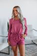 Tarah Lounge Romper - Raspberry Fashion