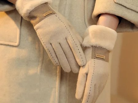 Juliette – Gants élastiques en peluche chaude, doux et pratiques Cheap