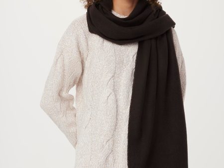 The Solid Scarf in Dark Chocolate For Discount