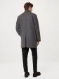 The Smith Mac Topcoat in Charcoal Grey Online Sale