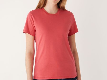 The Essential T-Shirt in Hibiscus Red For Cheap