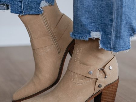 Here For A Good Time Boots - Taupe Online now