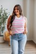 Alanis Striped Tank - Ivory Supply