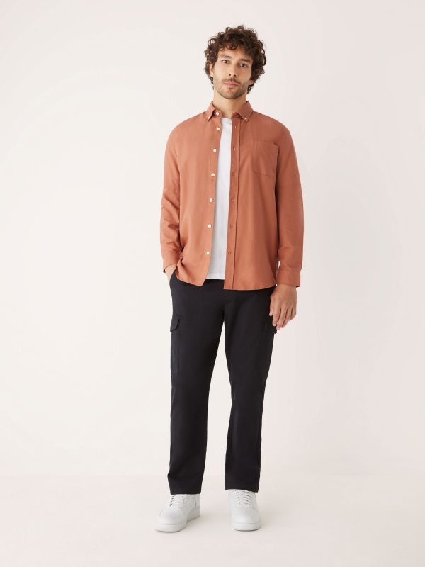 The Jasper Oxford Shirt in Russet For Sale