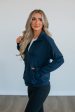 Breckyn Zip-Up Jacket - Navy Online