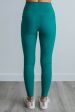 Zalen Active Leggings - Teal Online Hot Sale