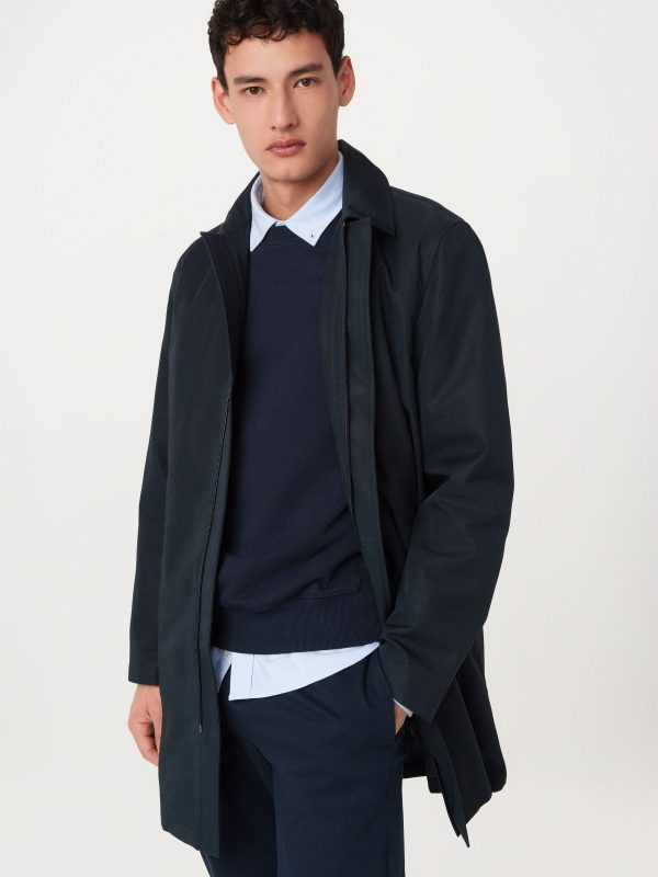 The Joseph Mac Topcoat in Deep Blue Discount