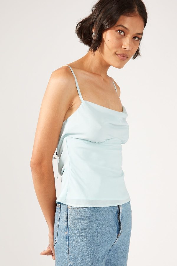 Perfect Stranger Soft Light Recycled Cami Top Baby Blue Sale