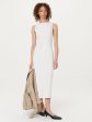 The Boat Neck Maxi Dress in White Hot on Sale