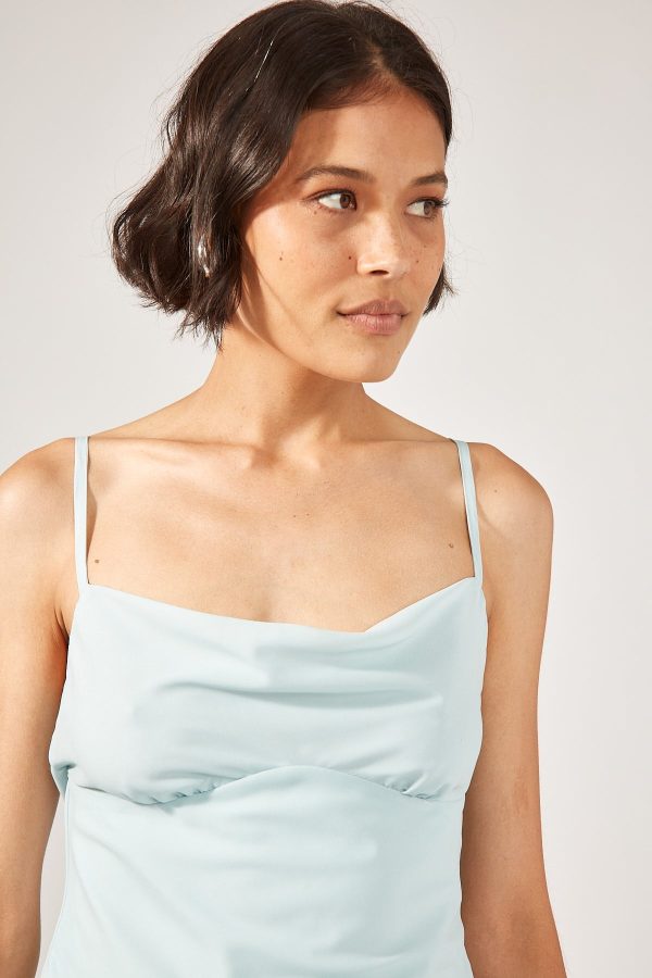 Perfect Stranger Soft Light Recycled Cami Top Baby Blue Sale