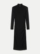 The Mock Neck Maxi Dress in Black Online Sale