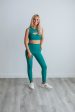 Zalen Active Leggings - Teal Online Hot Sale