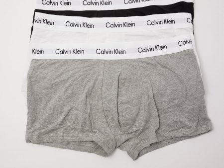 Calvin Klein Cotton Stretch 3 Pk Low Rise Trunks Assorted Fashion