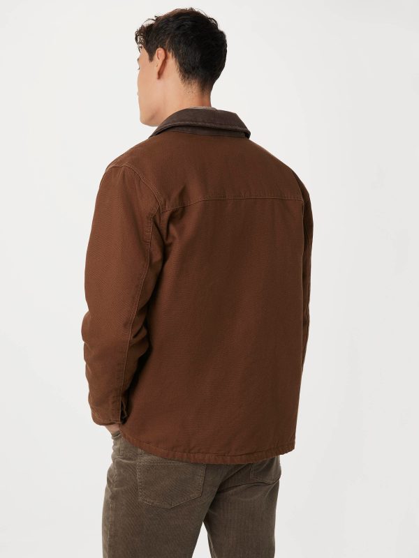 The Canvas Barn Jacket in Cappuccino Online Sale