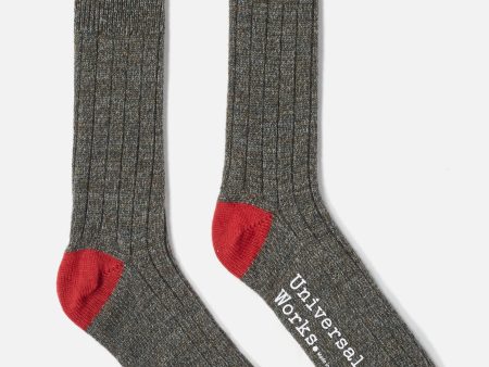 Universal Works Hike Sock In Derby Wool For Discount