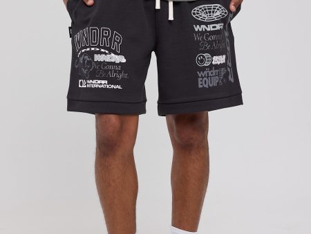 Wndrr Represent Tech Trackshort Faded Black Discount