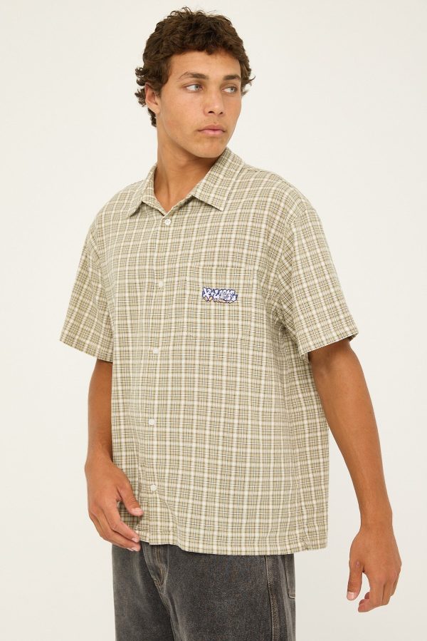 Xlarge Wall Check SS Shirt Swamp Online Hot Sale