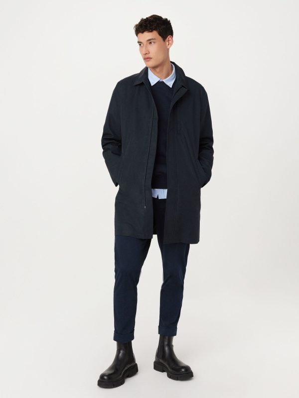 The Joseph Mac Topcoat in Deep Blue Discount