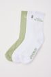 Common Need Florida Sock 3 Pack White White Sage Online Hot Sale