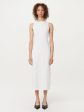 The Boat Neck Maxi Dress in White Hot on Sale