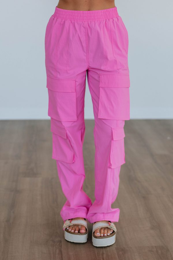 Waylon Cargo Pants - Bubblegum Sale