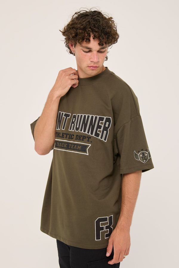 Front Runner Athletic Department Tee Military on Sale