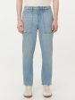 The Finn Relaxed Tapered Jean in Light Blue Online Sale