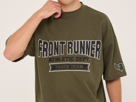 Front Runner Athletic Department Tee Military on Sale