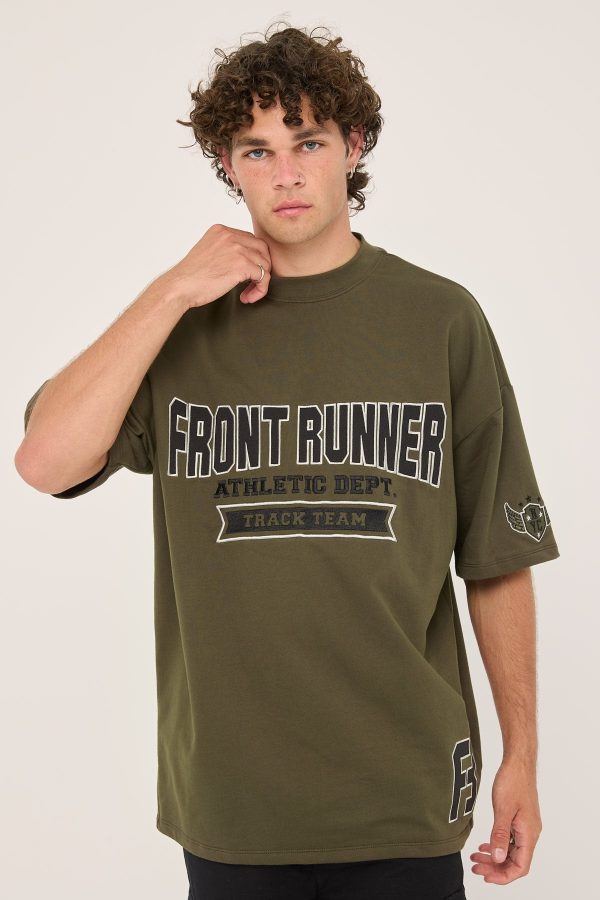 Front Runner Athletic Department Tee Military on Sale