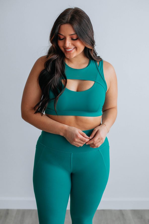 Zalen Sports Bra - Teal Supply