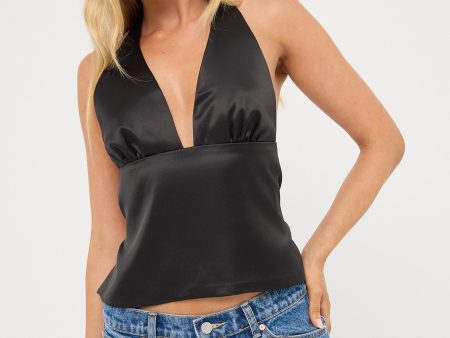 Lioness Opulence Halter Top Onyx Online