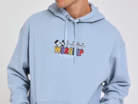 Worship United Hoody Blue Fog Discount