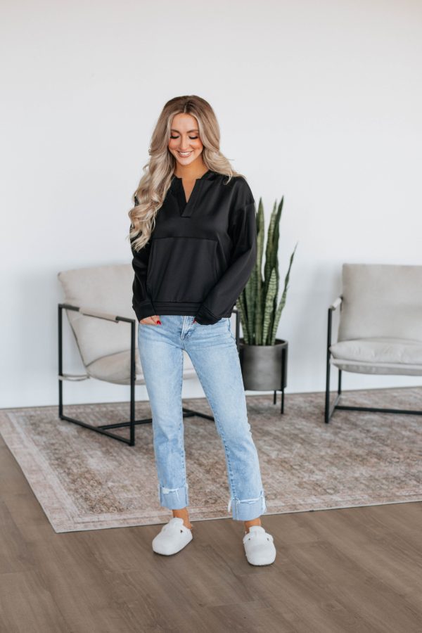 Zealand Lounge Pullover - Black Online Sale