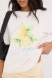 Perfect Stranger Limone Fresco Oversized Graphic Tee White Cheap