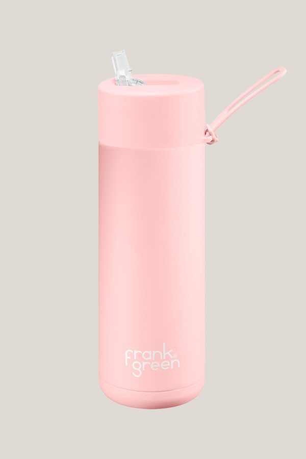 Frank Green Ceramic Straw Lid Reusable Bottle 20oz Blushed Online