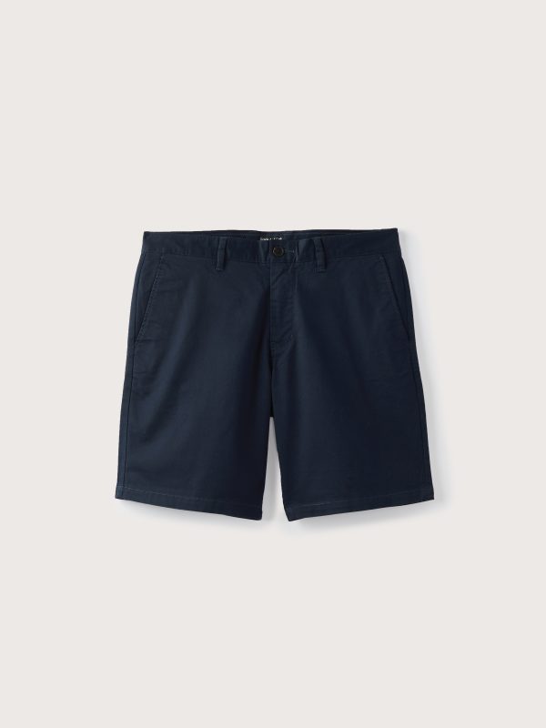 The Brunswick Chino Slim Fit 9in Short in Deep Blue For Discount