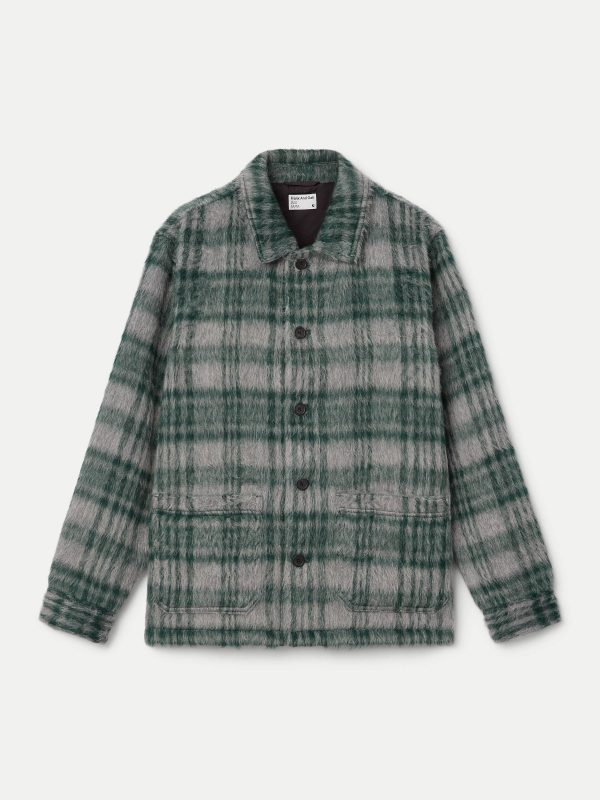 The Fuzzy Overshirt in Forest Green Online now