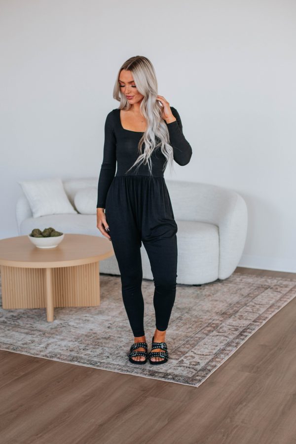 Solene Jumpsuit - Black Sale