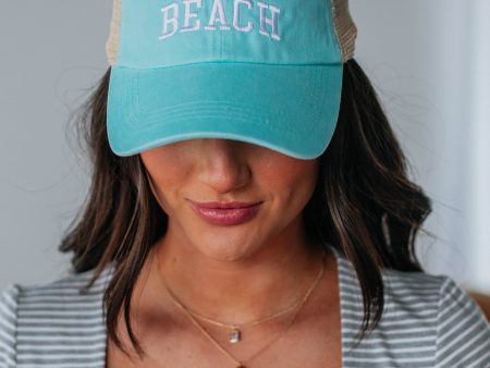 Salty Beach Baseball Cap - Mint For Cheap