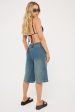 Worship At Peace 00s Baggy Short Dirty Mid Blue Cheap