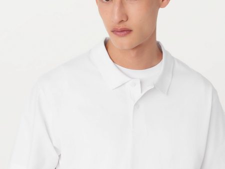 The Boxy Polo in White Online