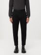 The Jamie Pleated Chino Pant in Black Online