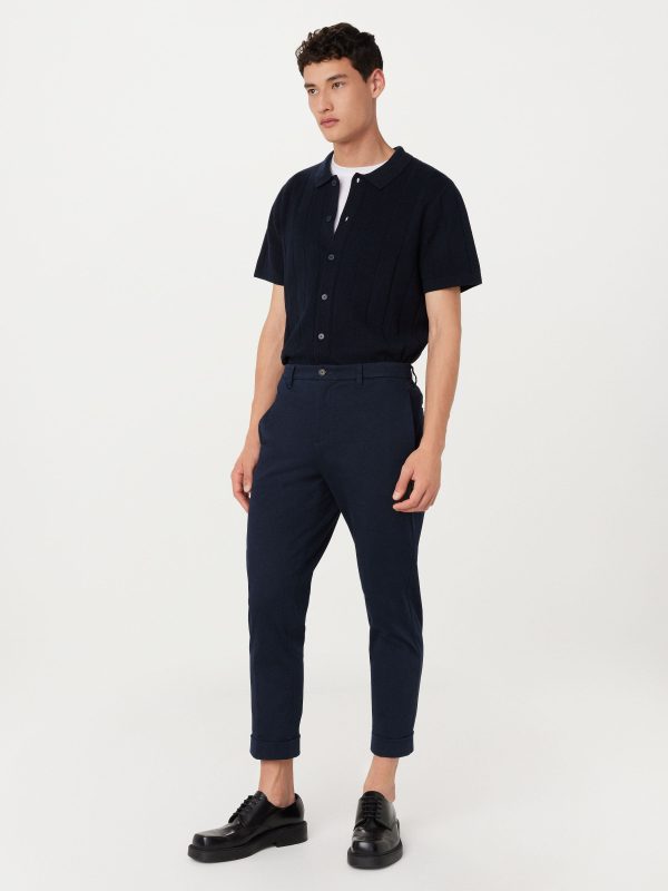 The Colin Tapered Flex Pant in Deep Blue For Discount