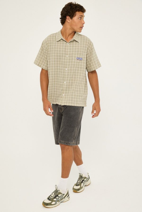 Xlarge Wall Check SS Shirt Swamp Online Hot Sale