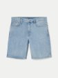 The Adam Slim 10in Short in Washed Blue Sale