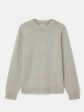 The Yak Wool Crewneck Sweater in Light Grey Hot on Sale